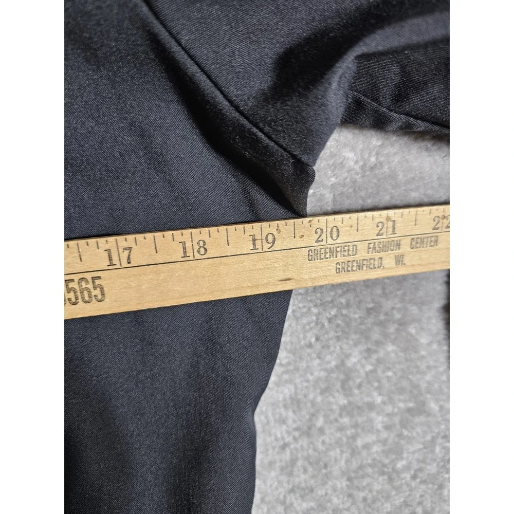 Healing Hands Zip Front Scrub Jacket Womens Size Small Black Pockets Long Sleeve